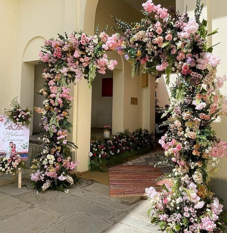 Luxury corporate event and stage floral decoration in Ahmedabad by Kyara Florist